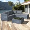 Oseasons® Aruba Rattan 5 Seater Corner Set - Ocean Grey - 106038 -OUTSUNNY Sales Shop 1 0 106038