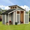 Rowlinson Paramount Skylight Shed With Store 7x10 - Light Grey - BCSKS710PG -OUTSUNNY Sales Shop 1 4 131