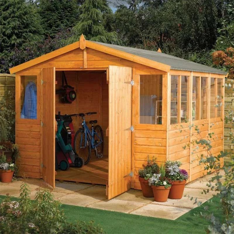 Rowlinson Wooden Workshop Storage Unit 9x6 - SWS9X62T 1 Rowlinson Wooden Workshop Storage Unit 9x6 - SWS9X62T