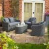 Rowlinson Bunbury 4 Piece Rattan Sofa Set - Grey Weave - BUNGWSET -OUTSUNNY Sales Shop 1 5 20