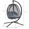 Outsunny Hanging Egg Chair With Cushion - Grey - 84A-207V70GY -OUTSUNNY Sales Shop 1nla121801c81fc84.jpg