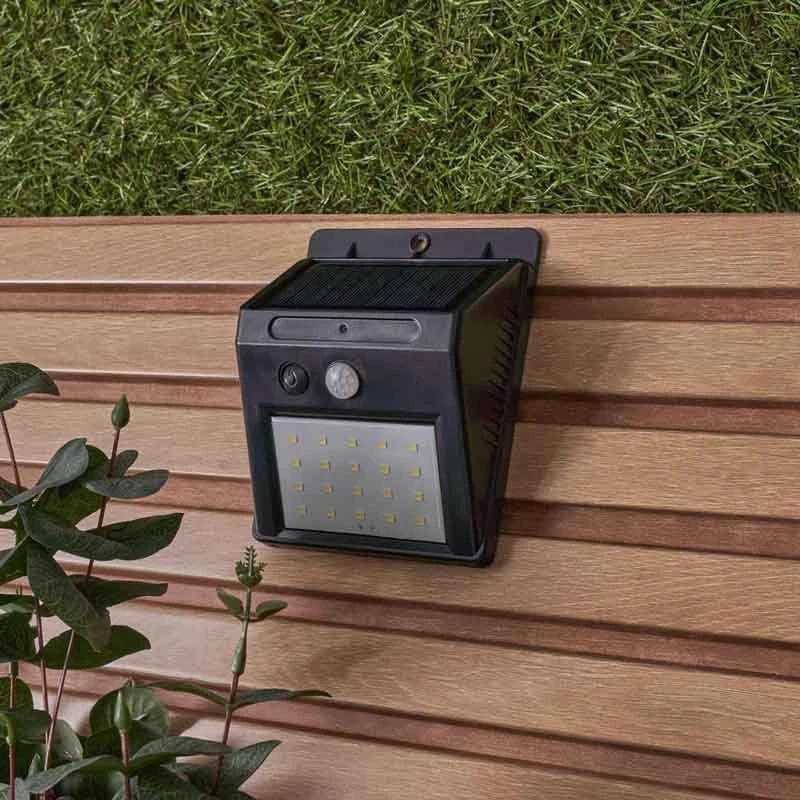 Forum Lighting Marley Solar Wall Light With PIR 230 Lumens - Black - ZN-42037 1 Forum Lighting Marley Solar Wall Light With PIR 230 Lumens - Black - ZN-42037