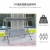 Outsunny 3 Seater Garden Swing Chair With Coffee Tables - Grey - 84A-162 -OUTSUNNY Sales Shop 3ap75618746d3c3e1.jpg