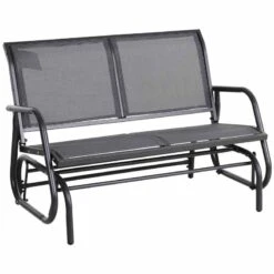 Outsunny 2-Person Outdoor Glider Bench - Grey - 84A-076GY -OUTSUNNY Sales Shop 3wn98a17f01012533