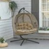 Outsunny Double Hanging 2 Seater Egg Chair With Cushion - Brown - 84A-208V70 21 Outsunny Double Hanging 2 Seater Egg Chair With Cushion - Brown - 84A-208V70 -OUTSUNNY Sales Shop 5qh6ff1801c81fcbd.jpg