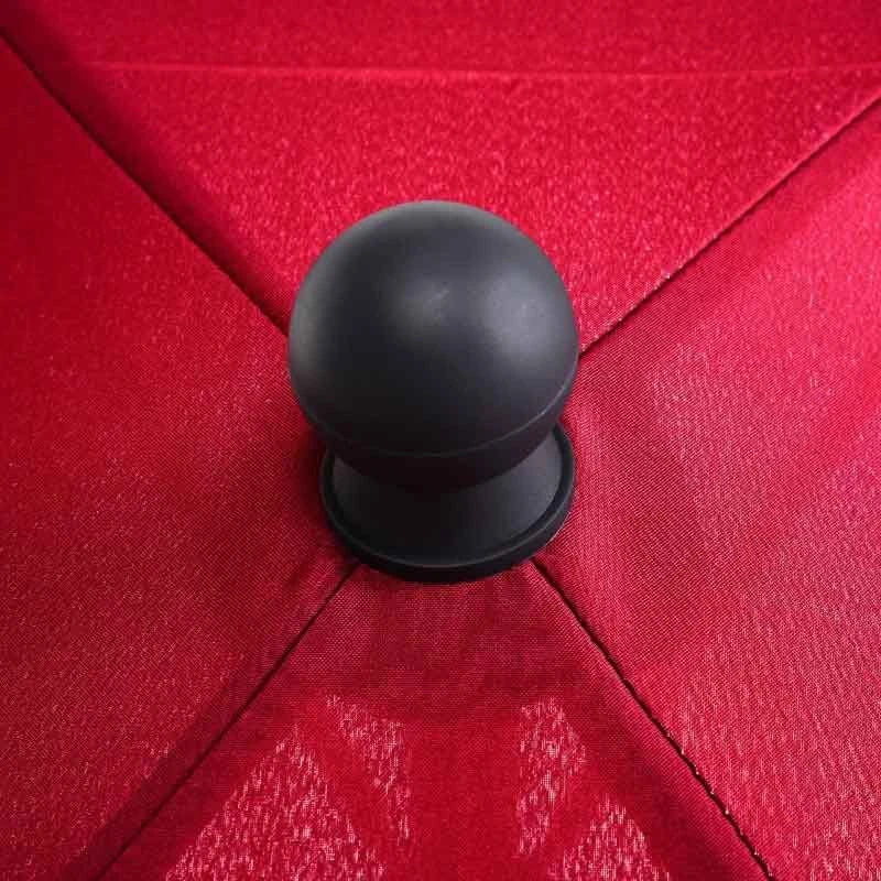 Outsunny Aluminium Umbrella Parasol 200Lx125Wx235Hcm - Red - 84D-016RD 3 Outsunny Aluminium Umbrella Parasol 200Lx125Wx235Hcm - Red - 84D-016RD - Image 3