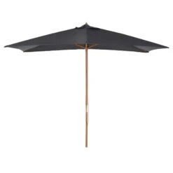 Outsunny 2 X 3 X 2.5m Wood Square Parasol - Dark Grey - 84D-057CG -OUTSUNNY Sales Shop 84d 057cg