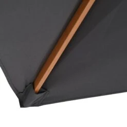 Outsunny 2 X 3 X 2.5m Wood Square Parasol - Dark Grey - 84D-057CG -OUTSUNNY Sales Shop 84d 057cg 7