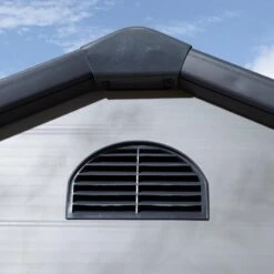 Rowlinson Airevale 8x6 Plastic Apex Shed Light Grey - AI86APXLG -OUTSUNNY Sales Shop a i ai86apxlg 5