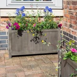 Rowlinson Alderley Grey Rectangular Planter - ALDRECPL -OUTSUNNY Sales Shop a l aldrecpl 4