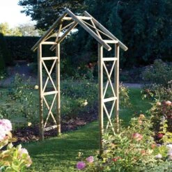 Rowlinson Rustic Garden Arch - ARCHRU 7 Rowlinson Rustic Garden Arch - ARCHRU -OUTSUNNY Sales Shop archru 1