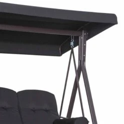 Outsunny 3-Seater Anti-UV Swing Chair With Cushion - Black - 84A-069BK -OUTSUNNY Sales Shop awfd4d186027a4a02.jpg