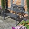 Rowlinson Vienna Aluminium Bench - Gunmetal Grey - VIENBENCH -OUTSUNNY Sales Shop b1818416ba12c7260fd21b1a58b64126e86945a52952858ebd8ba48a01fe4cd5