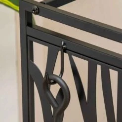 HOMCOM Heavy Duty Firewood Wood Log Rack - Black - 842-160 -OUTSUNNY Sales Shop b3ac3a18b0111c9e1.jpg