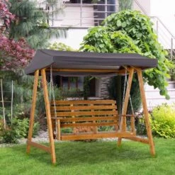 Outsunny 3 Seater Fir Wooden Garden Swing Chair With Canopy - Brown - 84A-215 13 Outsunny 3 Seater Fir Wooden Garden Swing Chair With Canopy - Brown - 84A-215 -OUTSUNNY Sales Shop cfj90f18006e003dc.jpg