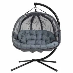 Outsunny Double Hanging 2 Seater Egg Chair With Cushion - Grey - 84A-208V70GY 14 Outsunny Double Hanging 2 Seater Egg Chair With Cushion - Grey - 84A-208V70GY -OUTSUNNY Sales Shop dofdaa1801c81fc47.jpg
