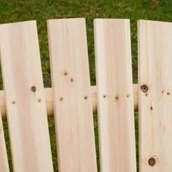 Outsunny Garden Wooden Swing Chair - Natural Wood - 84A-086 -OUTSUNNY Sales Shop dwc32617dc4545ca9.jpg