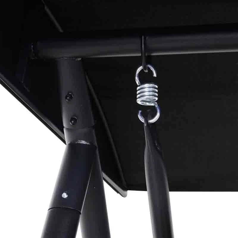 Outsunny 3 Seater Rattan Garden Swing Chair - Black - 01-0770 2 Outsunny 3 Seater Rattan Garden Swing Chair - Black - 01-0770 - Image 2