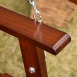 Outsunny 2 Seater Armrest Wooden Swing Chair - Teak - 84A-172 -OUTSUNNY Sales Shop eje89d17dc32f5ffa.jpg