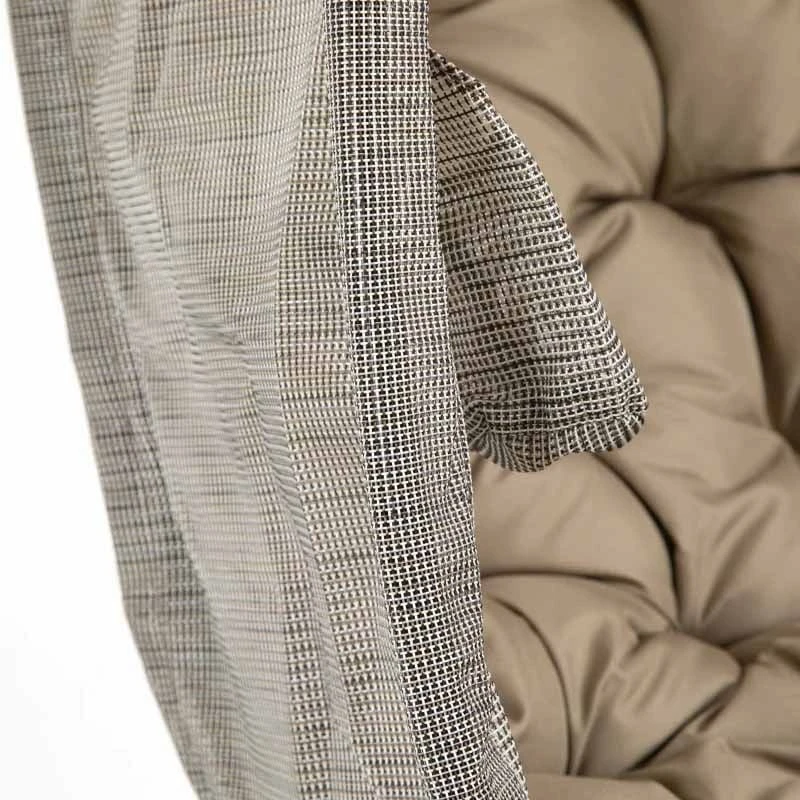 Outsunny Hanging Egg Chair With Cushion - Beige - 84A-207V70 4 Outsunny Hanging Egg Chair With Cushion - Beige - 84A-207V70 - Image 4