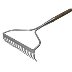 Faithfull Prestige Stainless Steel Garden Rake Ash Handle - FAIPRESGRSS