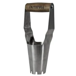 Faithfull Prestige Stainless Steel Bulb Planter Ash Handle - FAIPRESHBULB