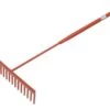Faithfull Asphalt Rake 16 Flat Teeth - Tubular Steel Shaft - FAIASP