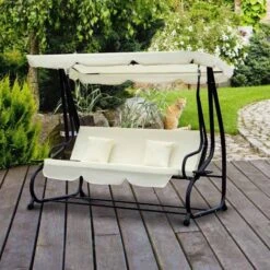 Outsunny 2-in-1 Convertible Garden Swing Chair - Cream White - 84A-051CW 13 Outsunny 2-in-1 Convertible Garden Swing Chair - Cream White - 84A-051CW -OUTSUNNY Sales Shop fek6ff1816f7ee30d.jpg