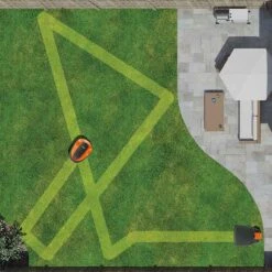 Flymo EasiLife 350m² Robotic Lawnmower - 9679800-01 -OUTSUNNY Sales Shop flymo easylife 350 967980001 6 1