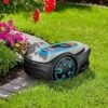 Gardena SILENO Minimo 250m² Robotic Lawnmower - 15201-28 -OUTSUNNY Sales Shop gardeno sileno minemo 15201 28 lifestyle