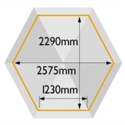 Rowlinson Gainsborough Gazebo - GAZGAIN -OUTSUNNY Sales Shop gazgain dimensional