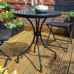 Rowlinson Havana 3 Piece Bistro Set Black - HAVLBLK -OUTSUNNY Sales Shop h a havlblk 3