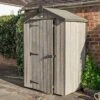 Rowlinson Heritage 4x3 Shed With Dark Grey Trim - Grey - HER4X3TDT -OUTSUNNY Sales Shop h e her4x3tdt