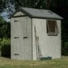 Rowlinson Heritage 6x4 Shed With Dark Grey Trim - Grey - HER6X4TDT -OUTSUNNY Sales Shop h e her6x4tdt