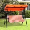 Outsunny 3 Seater Swing Chair With Canopy - Orange - 84A-054OG -OUTSUNNY Sales Shop hre90f18595c28688.jpg