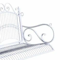 Outsunny 2-Seater Metal Porch Swing Chair- White - 84A-071 -OUTSUNNY Sales Shop hvt31317dc2d3d30f.jpg