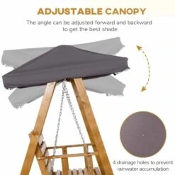 Outsunny 3 Seater Fir Wooden Garden Swing Chair With Canopy - Brown - 84A-215 14 Outsunny 3 Seater Fir Wooden Garden Swing Chair With Canopy - Brown - 84A-215 -OUTSUNNY Sales Shop ijt88c18006e003dc.jpg