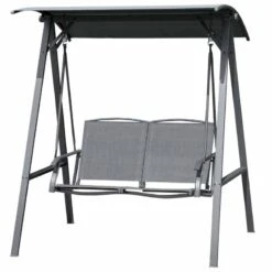 Outsunny 2 Seater Garden Swing Chair With Canopy - Dark Grey - 84A-251CG -OUTSUNNY Sales Shop ilndaa18068b8cd93.jpg