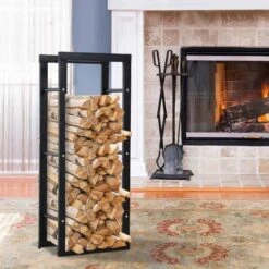 HOMCOM Firewood Log Holder 400mm - Black - 820-145 15 HOMCOM Firewood Log Holder 400mm - Black - 820-145 -OUTSUNNY Sales Shop ipm6ff17ef7c00fa5.jpg