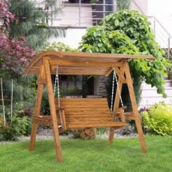 Outsunny 2 Seater Pine Wood Garden Swing Chair - Brown - 84A-218 15 Outsunny 2 Seater Pine Wood Garden Swing Chair - Brown - 84A-218 -OUTSUNNY Sales Shop iyn6ff17f9a91d663.jpg