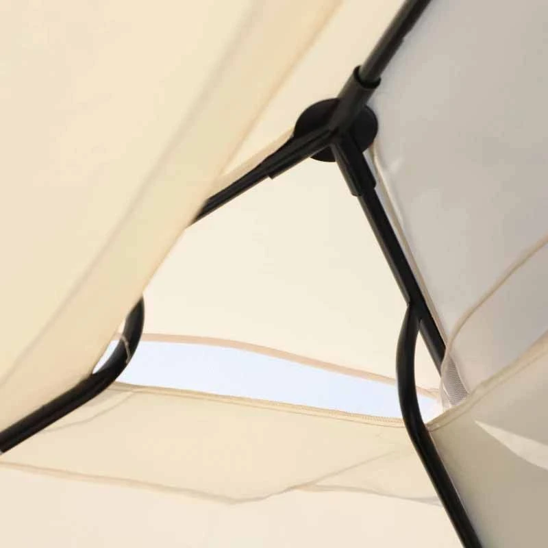 Outsunny 2-in-1 Convertible Gazebo Swing Chair - Cream White - 84A-102 5 Outsunny 2-in-1 Convertible Gazebo Swing Chair - Cream White - 84A-102 - Image 5