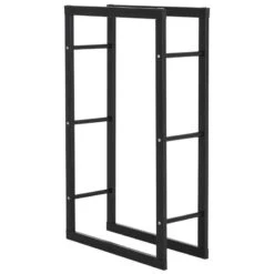 HOMCOM Firewood Log Holder 600mm - Black - 820-146 14 HOMCOM Firewood Log Holder 600mm - Black - 820-146 -OUTSUNNY Sales Shop k4fdaa17ef7bff8e2.jpg