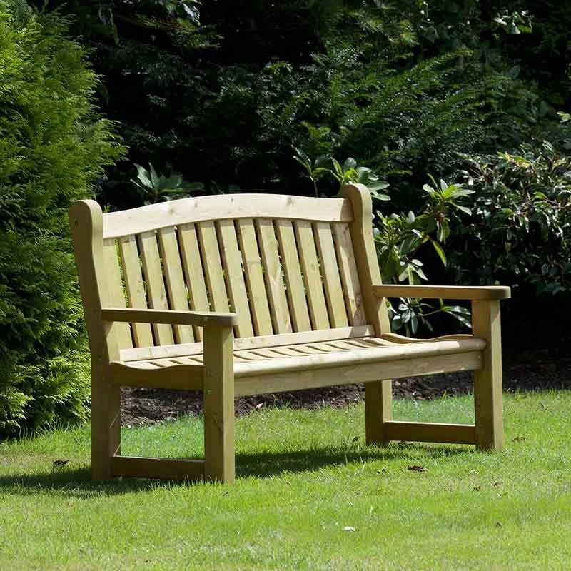 Kelkay Appleton 3 Seater Garden Bench - Timber - 610008 2 Kelkay Appleton 3 Seater Garden Bench - Timber - 610008 - Image 2