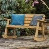 Kelkay Hampton 2 Seater Rocker Garden Bench - Timber - 610004 -OUTSUNNY Sales Shop k e kelkay hampton 610004