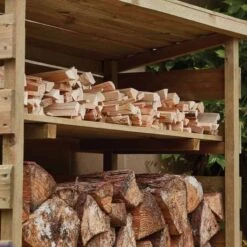 Kelkay Log Store - Timber - 680001 -OUTSUNNY Sales Shop k e kelkay log store 680001 wood2