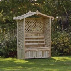 Kelkay Tansley Seated Garden Arbour - Timber - 630007