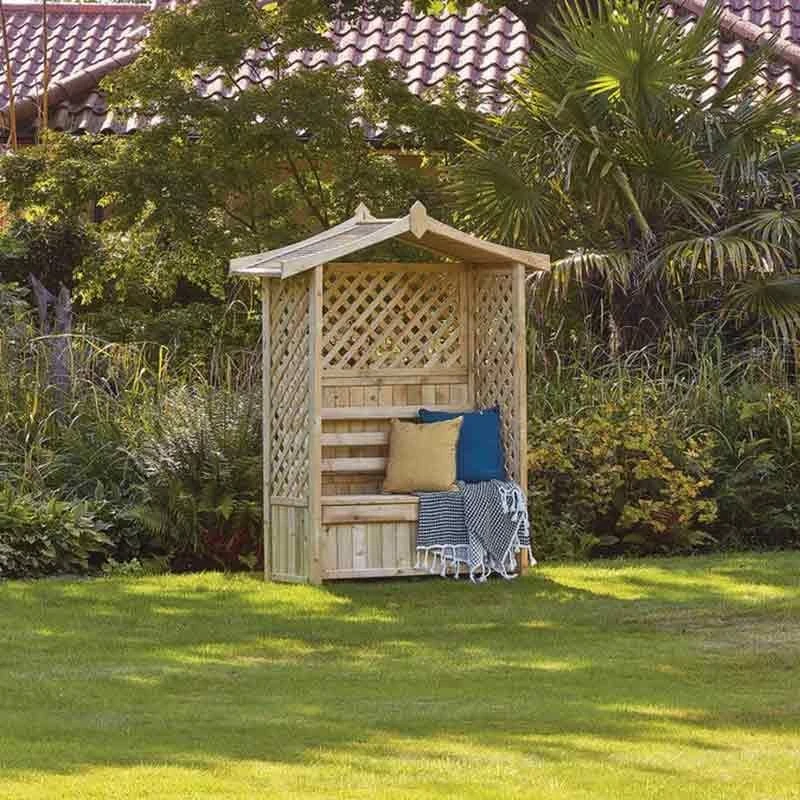 Kelkay Tansley Seated Garden Arbour - Timber - 630007 3 Kelkay Tansley Seated Garden Arbour - Timber - 630007 - Image 3