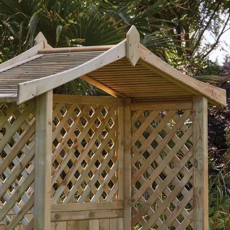 Kelkay Tansley Seated Garden Arbour - Timber - 630007 2 Kelkay Tansley Seated Garden Arbour - Timber - 630007 - Image 2