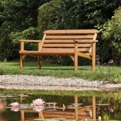 Kelkay Thornton 5ft Rustic Garden Bench - Timber - 610010