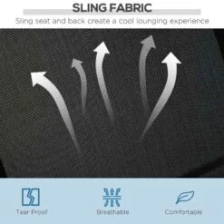 Outsunny Outdoor 3-Seater Swing Chair - Black - 84A-059BK -OUTSUNNY Sales Shop kmp88c1859f731259.jpg